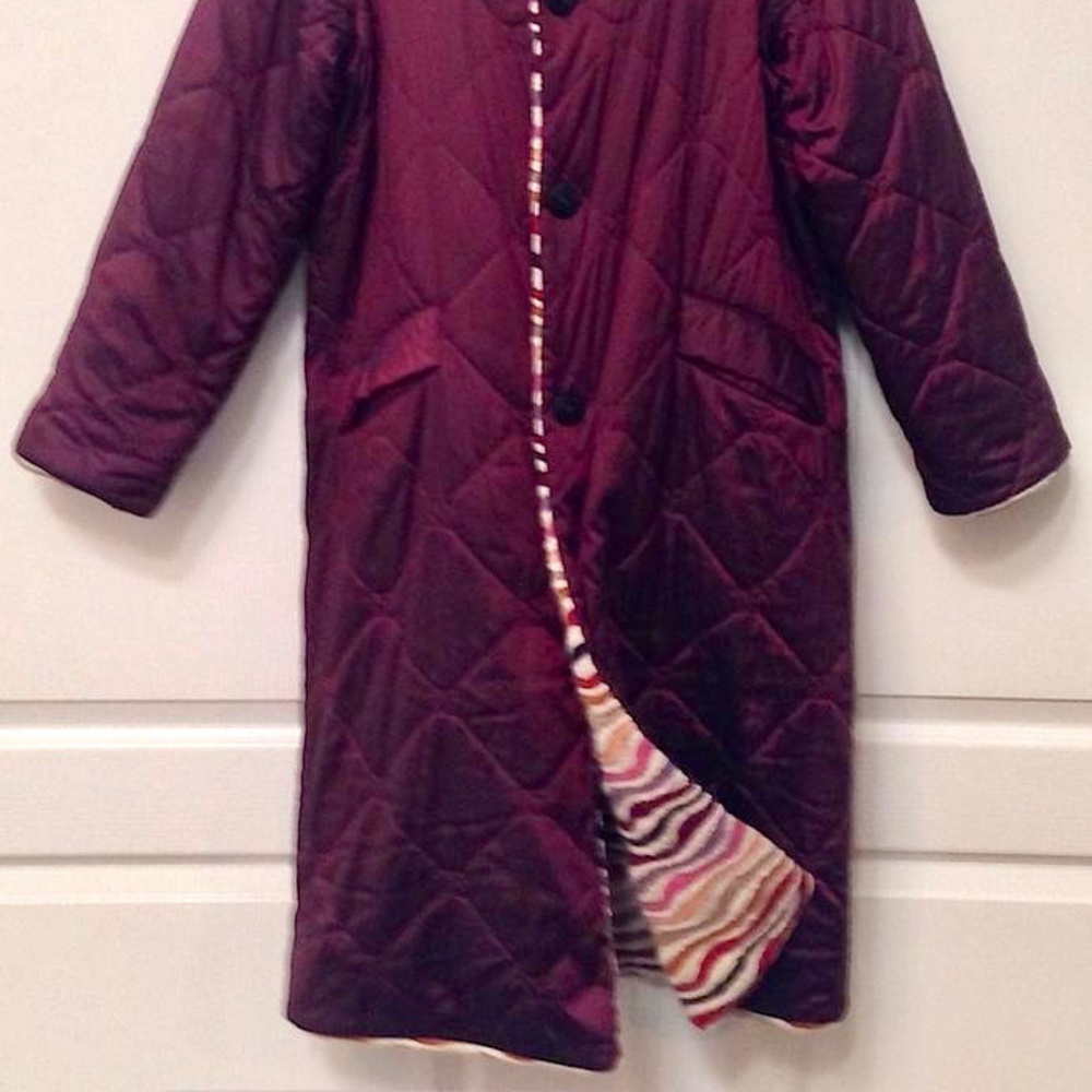On SALE!  Uber Rare Vintage Missoni Reversible Long Coat - Picture 5 of 6